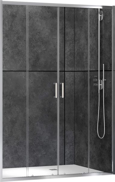 Душевая дверь ABBER Schwarzer Diamant 170см хром AG33170